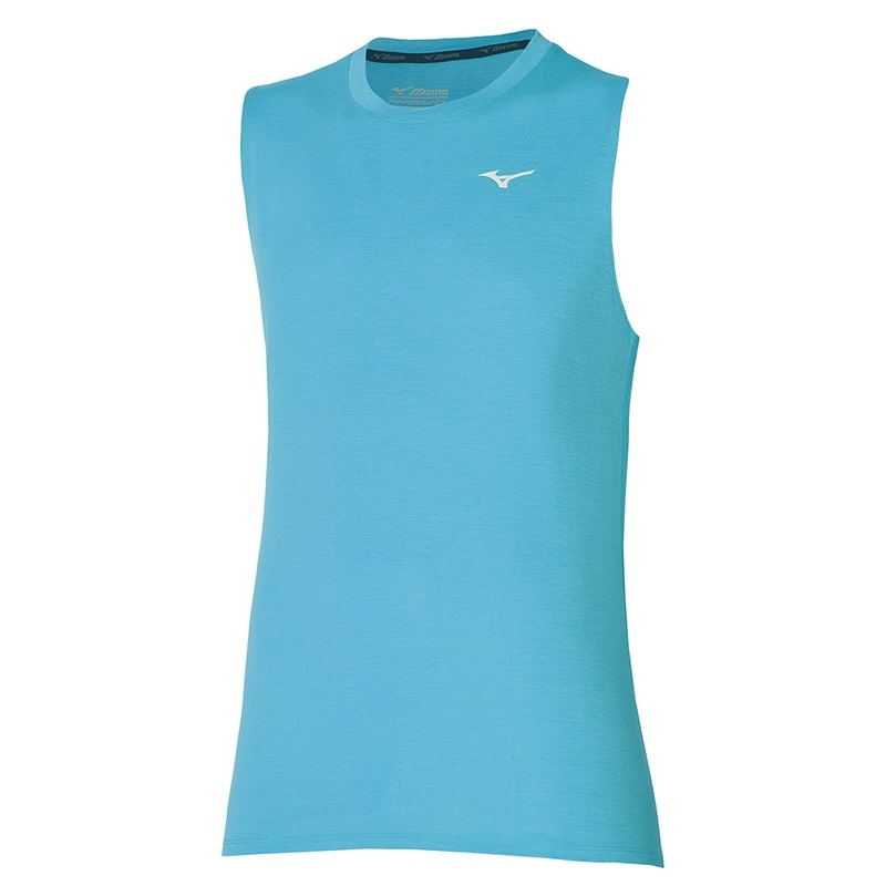 Blue Men\'s Mizuno Impulse Core Sleeveless Tops | IUT059271