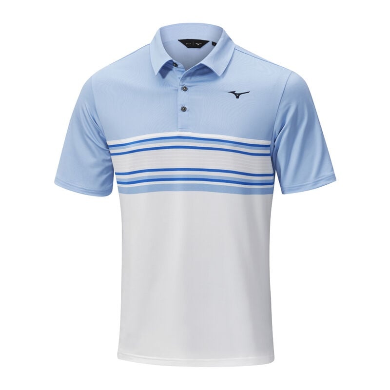 Blue Men\'s Mizuno Quick Dry Oceanic Polo | NOU942615