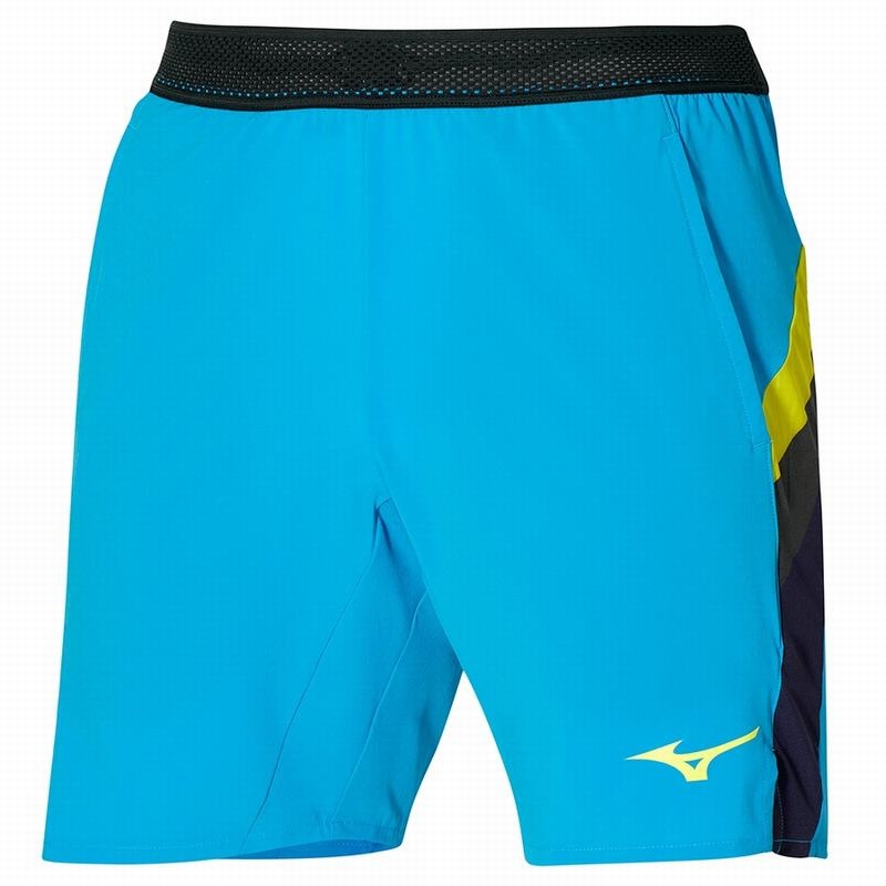 Blue Men\'s Mizuno Release 8 In Amplify Shorts | MGZ809573