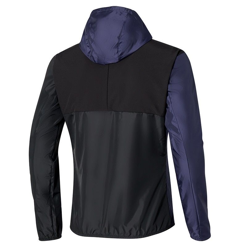 Blue Men's Mizuno Release Hooded Jcket Jackets | DZX389401