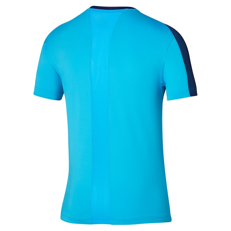 Blue Men's Mizuno Release Shadow Tee T Shirts | XUQ351268