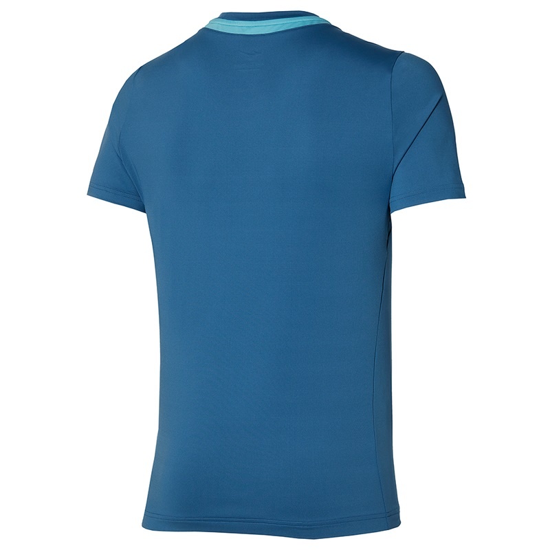 Blue Men's Mizuno Tee T Shirts | WRD805291