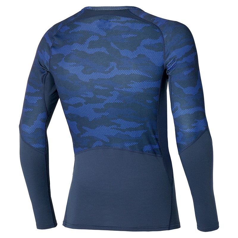 Blue Men's Mizuno Virtual Body G3 Crew Tops | LKB837415