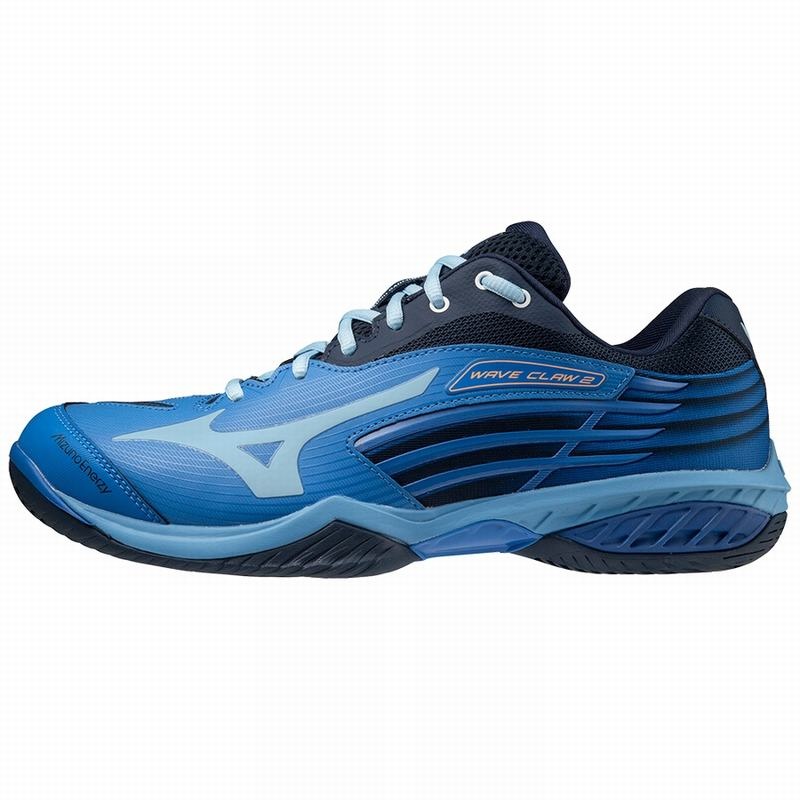 Blue Men\'s Mizuno Wave Claw 2 Badminton Shoes | PCL190462