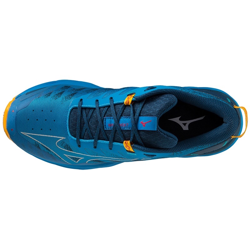 Blue Men's Mizuno Wave Daichi 7 Trail Running Shoes | LQF784025