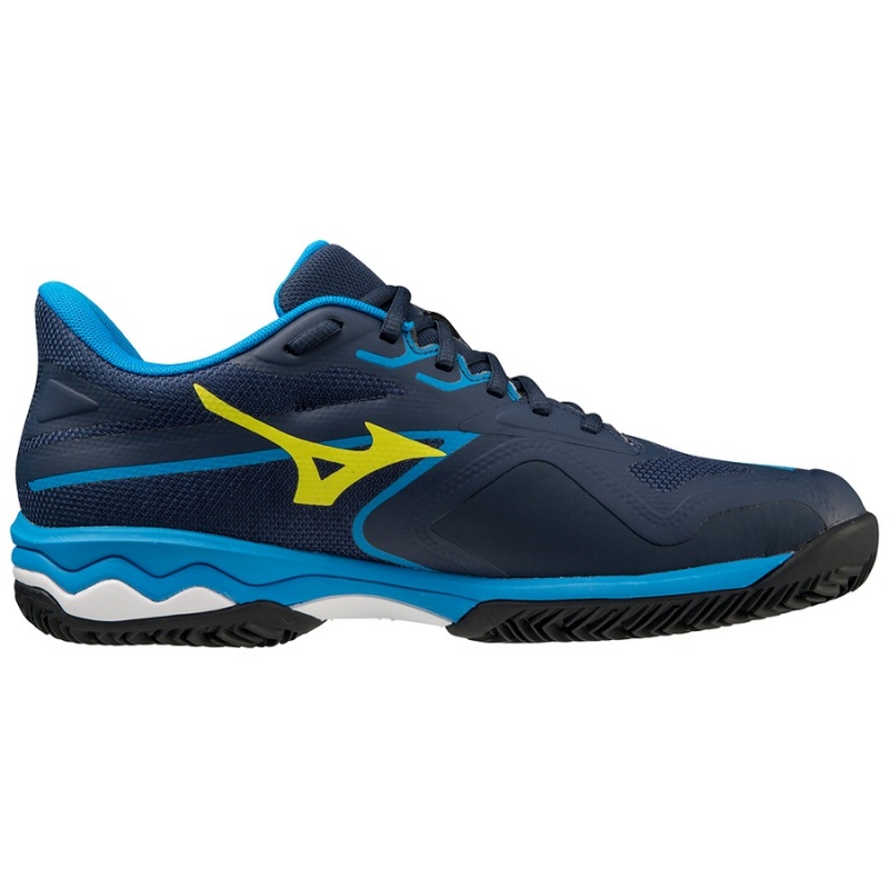 Blue Men's Mizuno Wave Exceed Light 2 Tennis Shoes | CFH286314