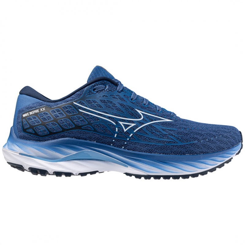 Blue Men's Mizuno Wave Inspire 20 Running Shoes | QZR263857