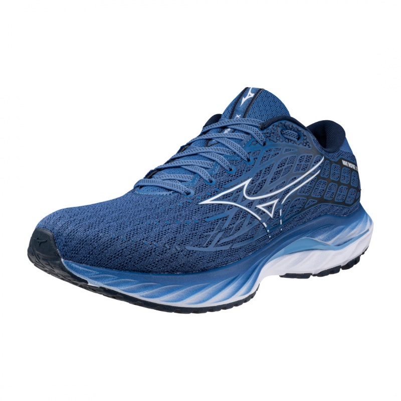 Blue Men's Mizuno Wave Inspire 20 Running Shoes | QZR263857