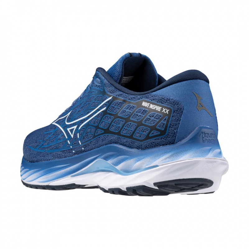 Blue Men's Mizuno Wave Inspire 20 Running Shoes | QZR263857