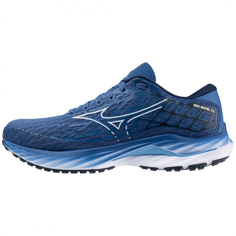 Blue Men\'s Mizuno Wave Inspire 20 Running Shoes | QZR263857