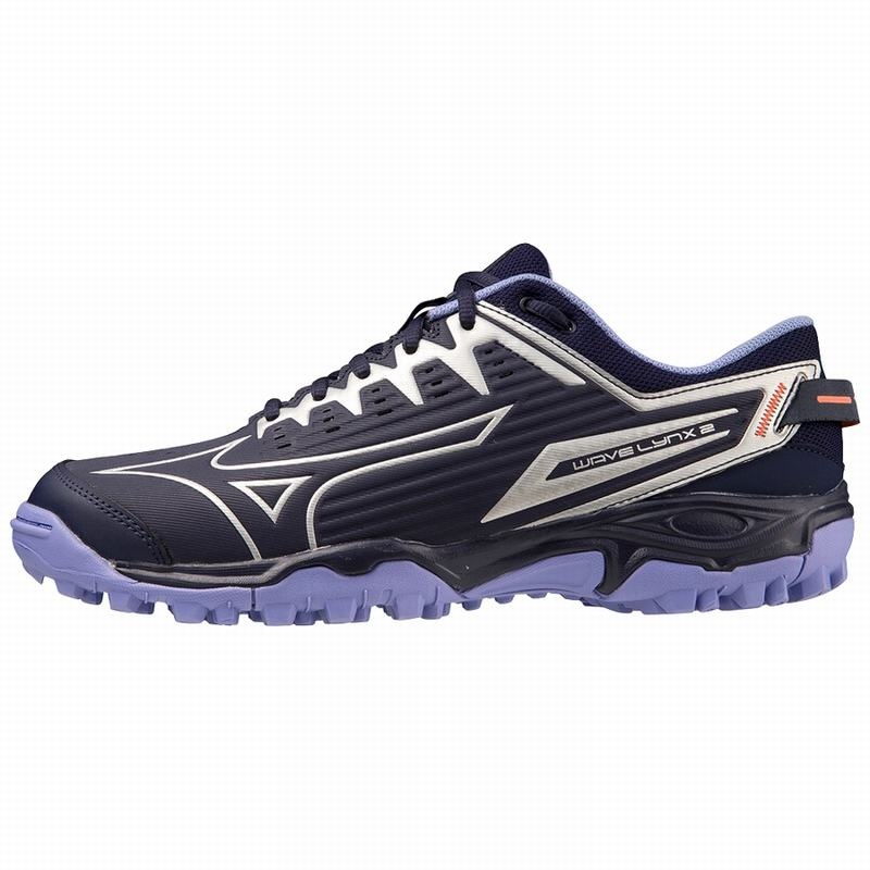 Blue Men\'s Mizuno Wave Lynx 2 Hockey Shoes | SJK415673