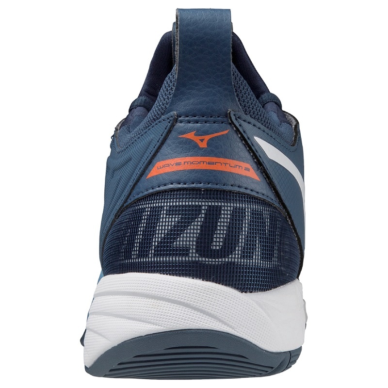 Blue Men's Mizuno Wave Momentum 2 Volleyball Shoes | IVP519037