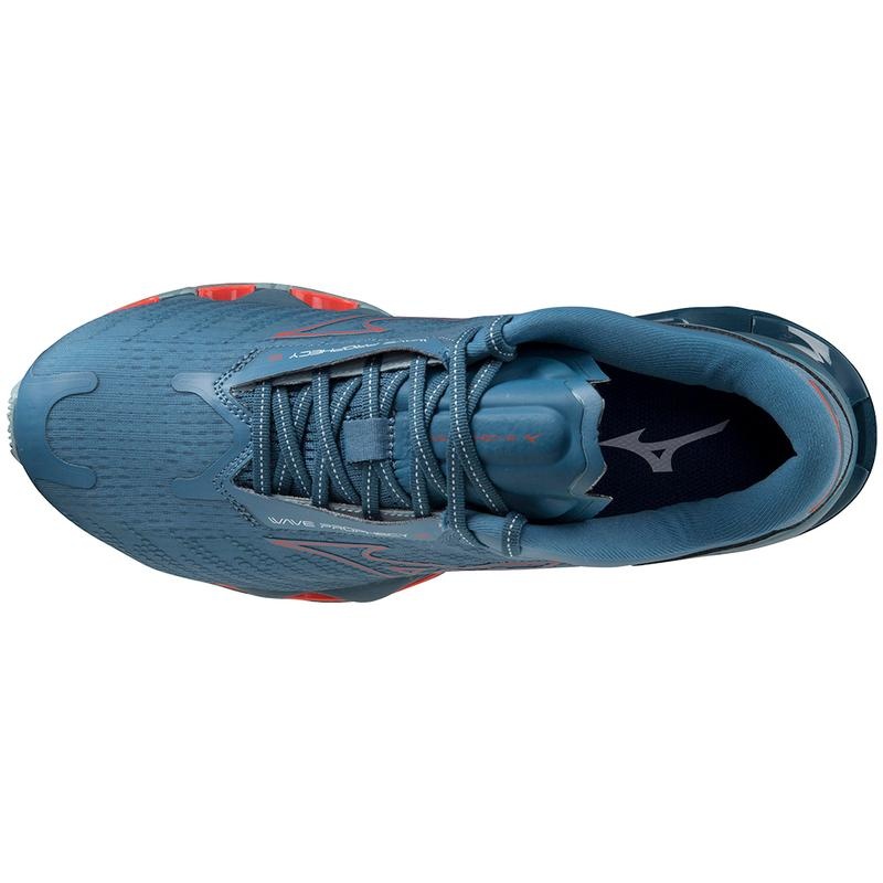 Blue Men's Mizuno Wave Prophecy 12 Running Shoes | DZP351468