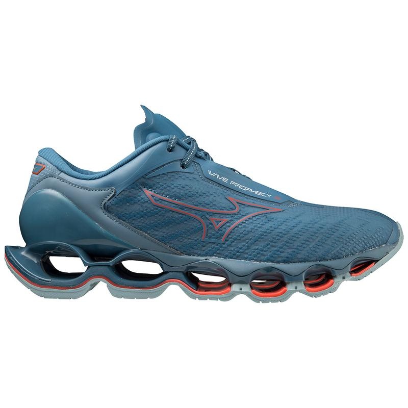 Blue Men's Mizuno Wave Prophecy 12 Running Shoes | DZP351468