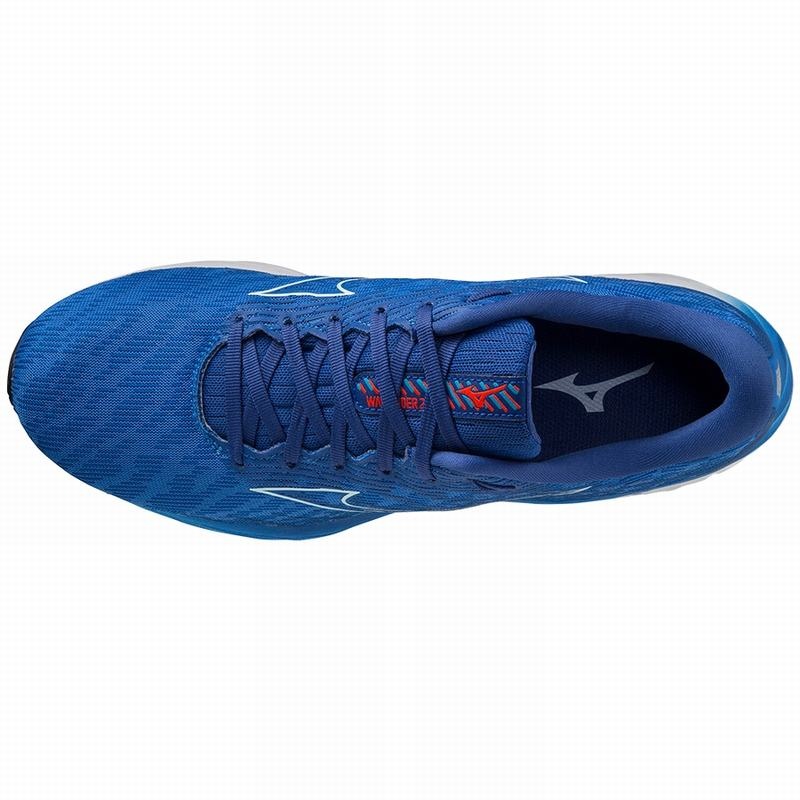 Blue Men's Mizuno Wave Rider 26 Running Shoes | RDJ759103