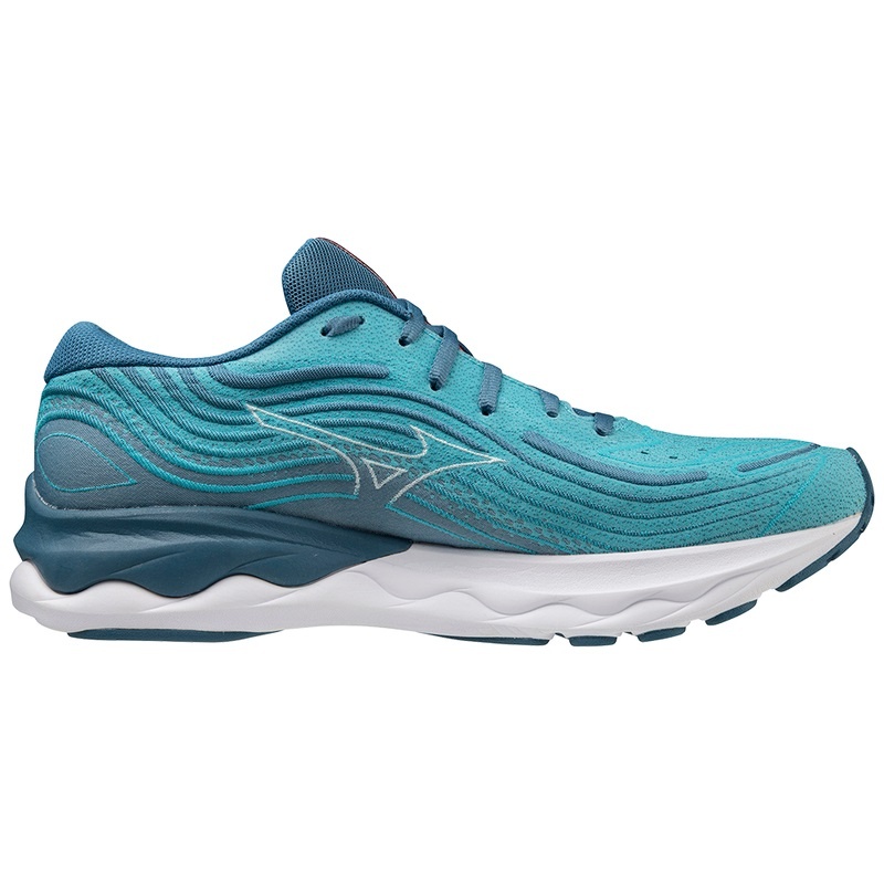 Blue Men's Mizuno Wave Skyrise 4 Running Shoes | CHU710594