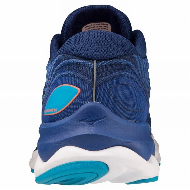 Blue Men's Mizuno Wave Skyrise 4 Running Shoes | IOA598720