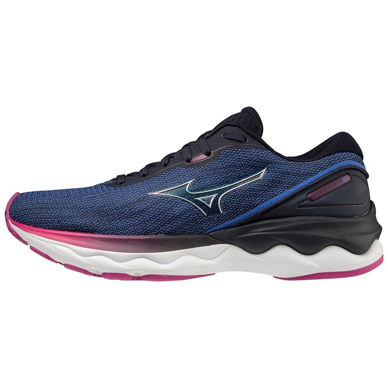 Blue Navy Women\'s Mizuno Wave Skyrise 3 Running Shoes | VYL326794