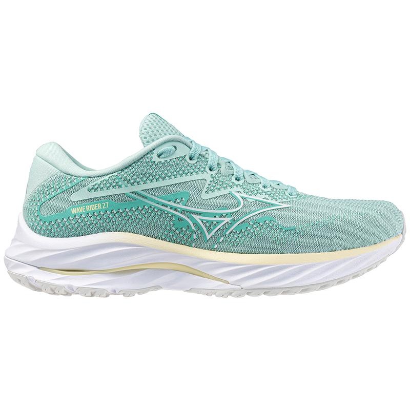 Blue White Women's Mizuno Wave Rider 27 Running Shoes | YBP946853