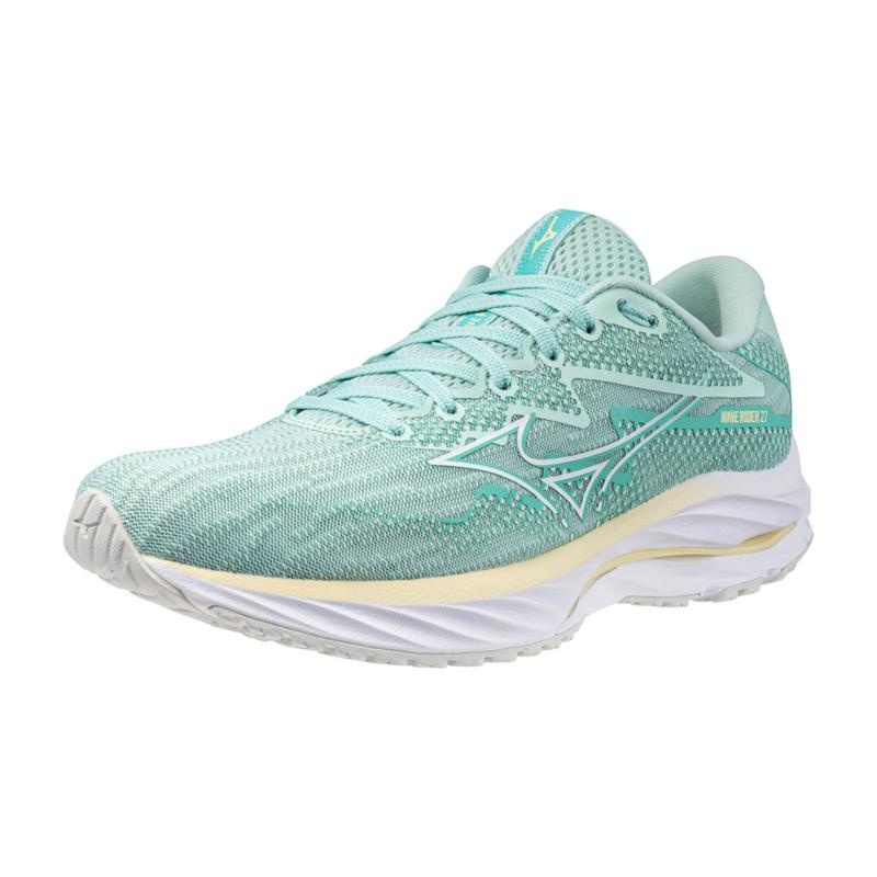 Blue White Women's Mizuno Wave Rider 27 Running Shoes | YBP946853