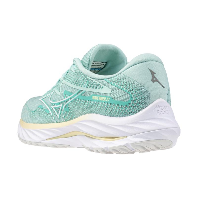 Blue White Women's Mizuno Wave Rider 27 Running Shoes | YBP946853