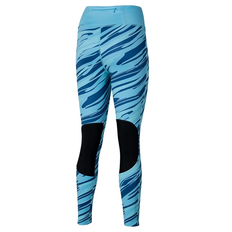 Blue Women's Mizuno 7/8 Printed Tight | LYC610493