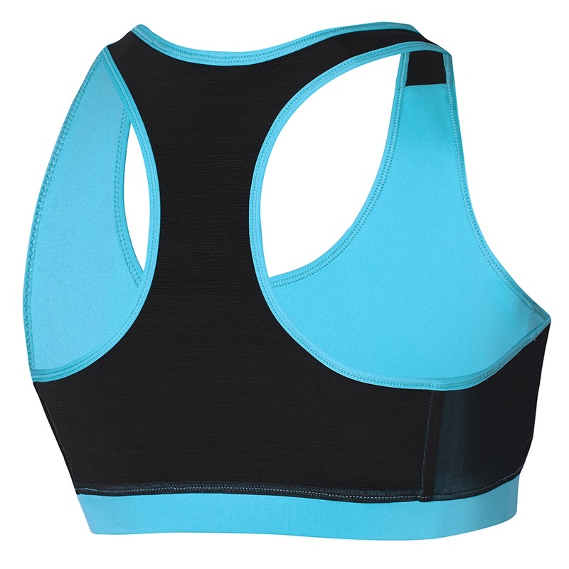 Blue Women's Mizuno Alpha Sports Bra | BKA649085