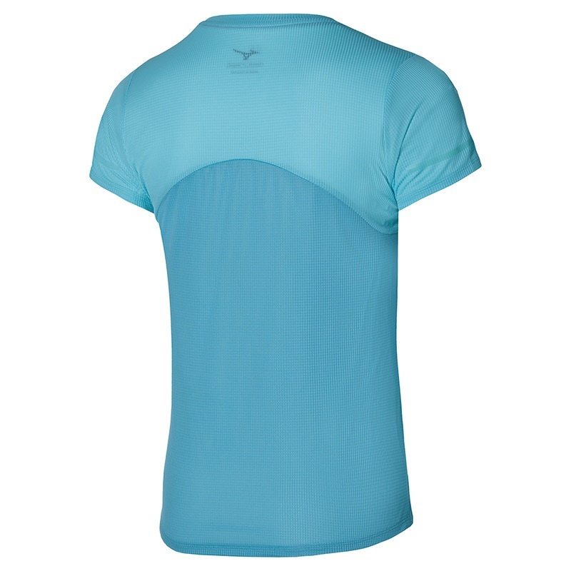 Blue Women's Mizuno Dryaeroflow Tee T Shirts | ZJT710896