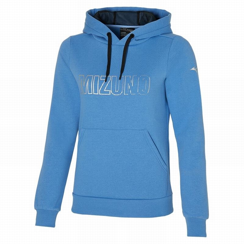 Blue Women\'s Mizuno Hoodie | JPO360582