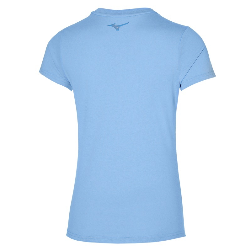 Blue Women's Mizuno Rb Logo Tee T Shirts | OHZ814726