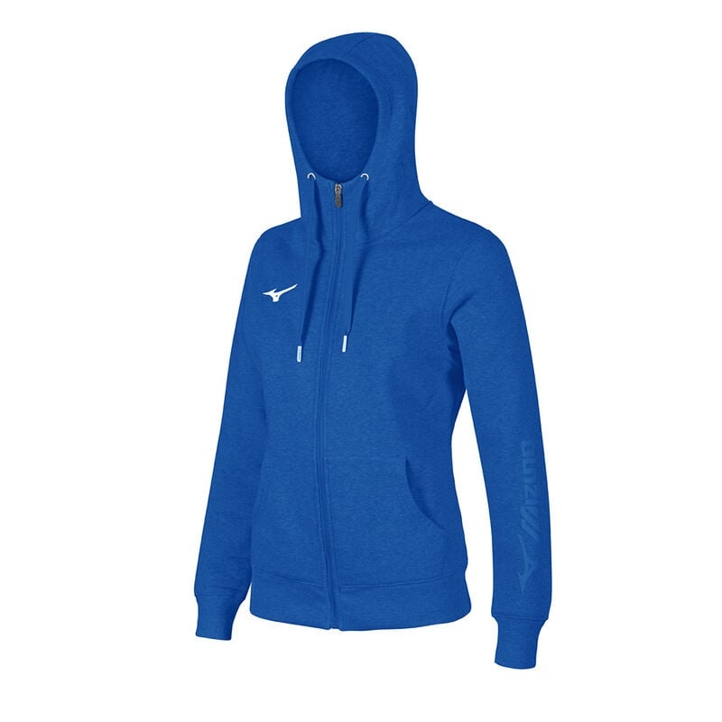 Blue Women\'s Mizuno Sweat FZ Hoodie | ZSF143672