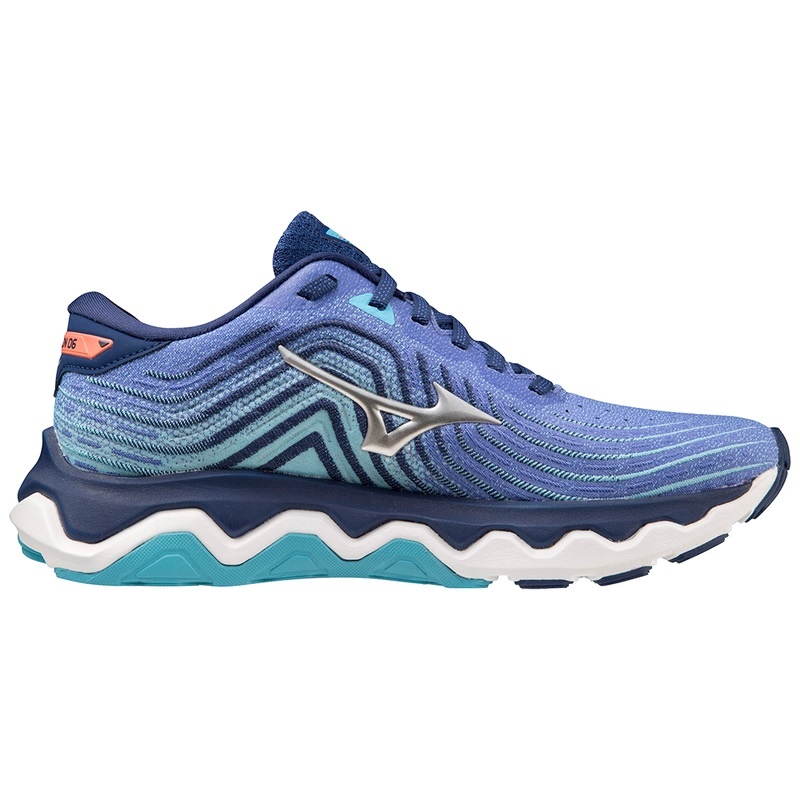 Blue Women's Mizuno Wave Horizon 6 Running Shoes | DSX679234