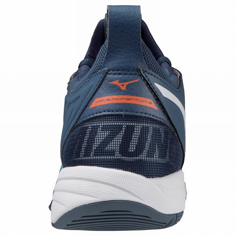 Blue Women's Mizuno Wave Momentum 2 Volleyball Shoes | EAK058329