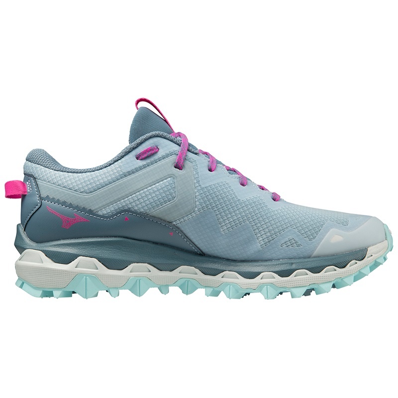 Blue Women's Mizuno Wave Mujin 9 Trail Running Shoes | HRB503718