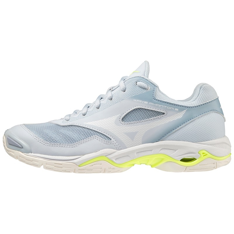 Blue Women\'s Mizuno Wave Phantom 2 Handball Shoes | DIO167509