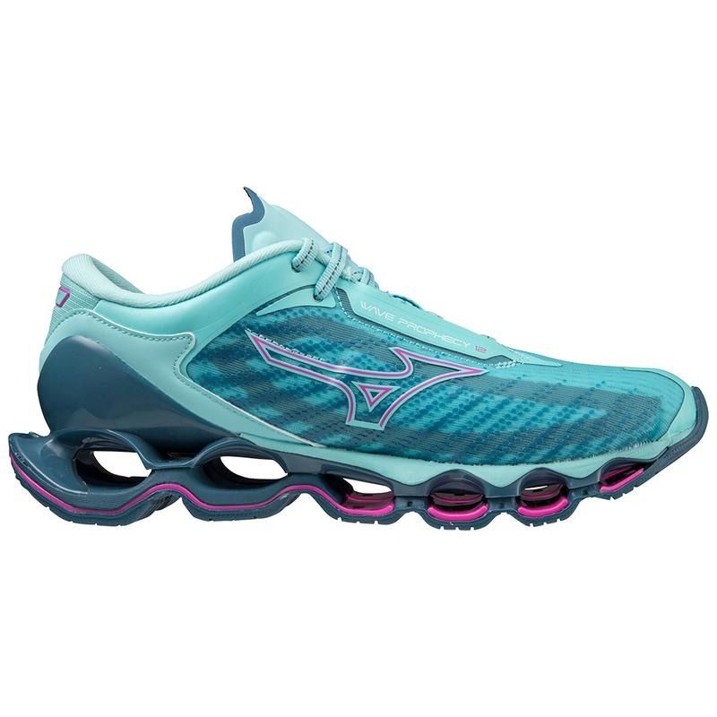 Blue Women's Mizuno Wave Prophecy 12 Running Shoes | YQZ650492