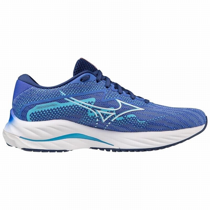 Blue Women's Mizuno Wave Rider 27 Running Shoes | BPL971348