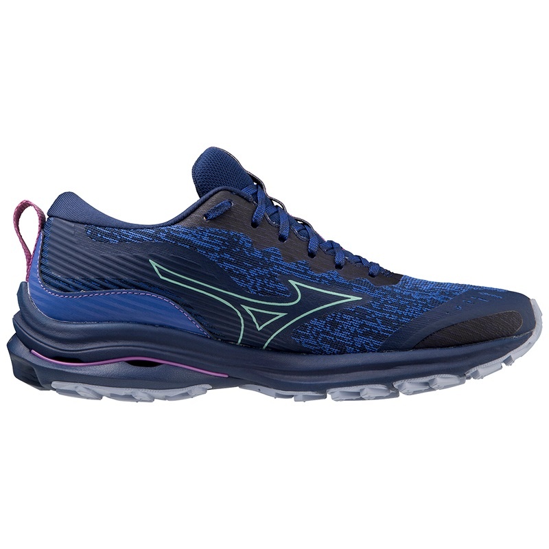 Blue Women's Mizuno Wave Rider TT Running Shoes | TPR683470