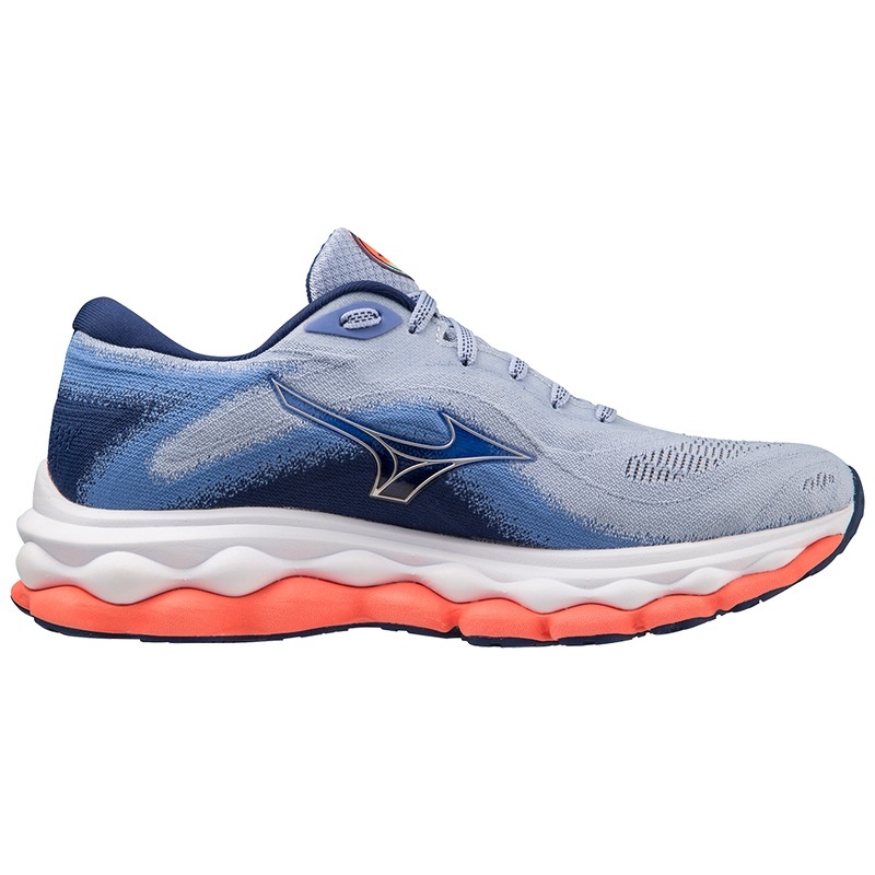 Blue Women's Mizuno Wave Sky 7 Running Shoes | HGK132057