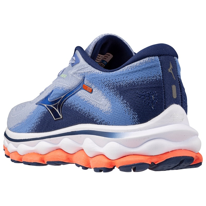 Blue Women's Mizuno Wave Sky 7 Running Shoes | HGK132057