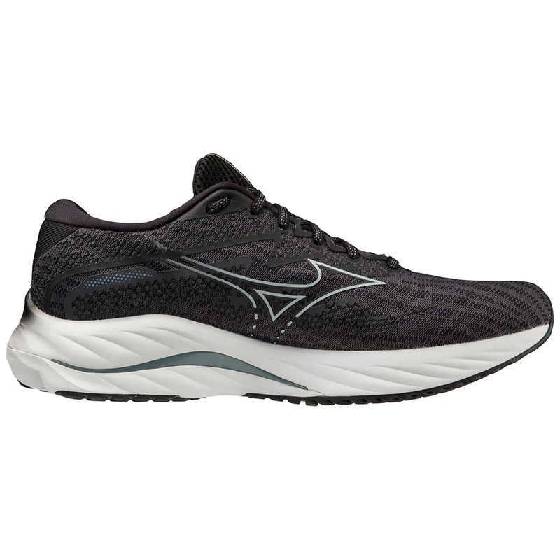 Blue / Black Men's Mizuno Wave Rider 27 Running Shoes | JEU781542