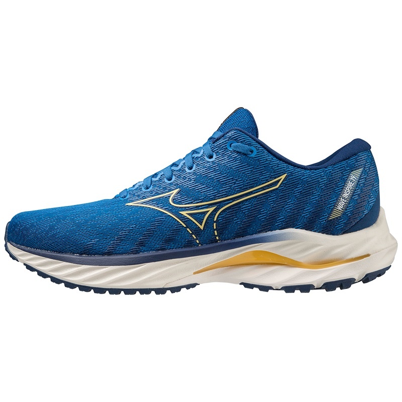 Blue / Blue Men\'s Mizuno Wave Inspire 19 Running Shoes | XBV598710