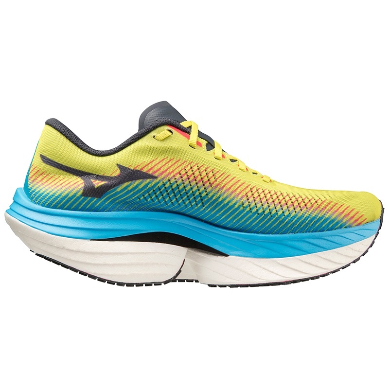 Blue / Blue Men's Mizuno Wave Rebellion Pro Running Shoes | HQO237864