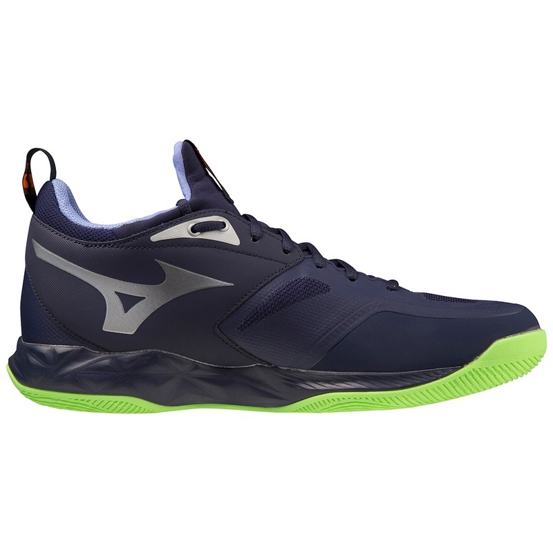 Blue / Green Men's Mizuno Wave Dimension Volleyball Shoes | NVS635412