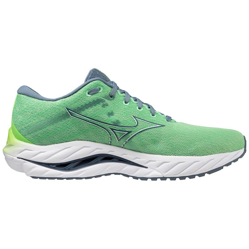 Blue / Green Men's Mizuno Wave Inspire 19 Running Shoes | TEW320874