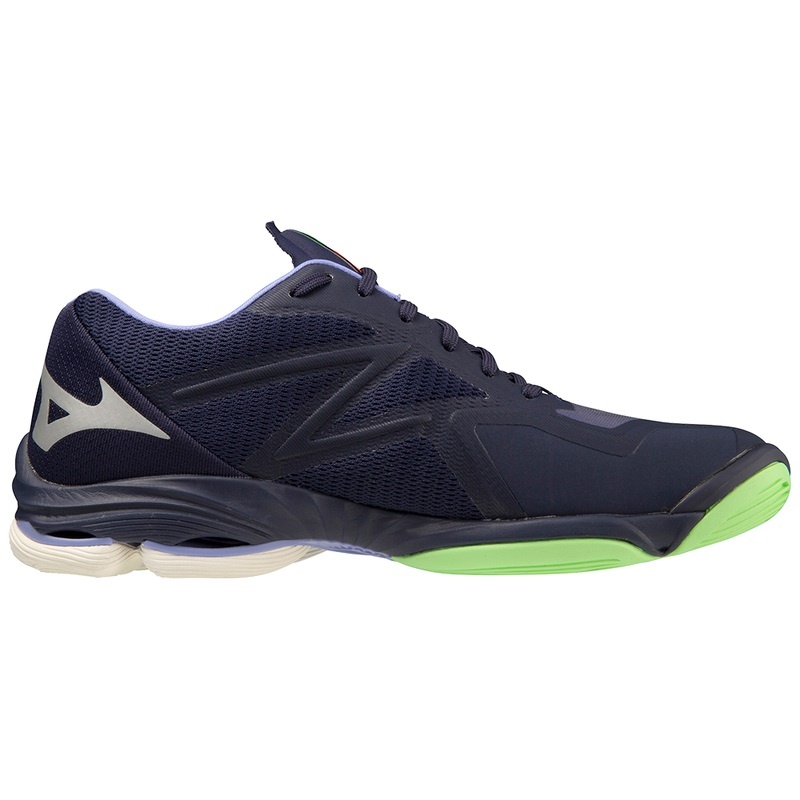 Blue / Green Men's Mizuno Wave Lightning Z7 Volleyball Shoes | IMK650712