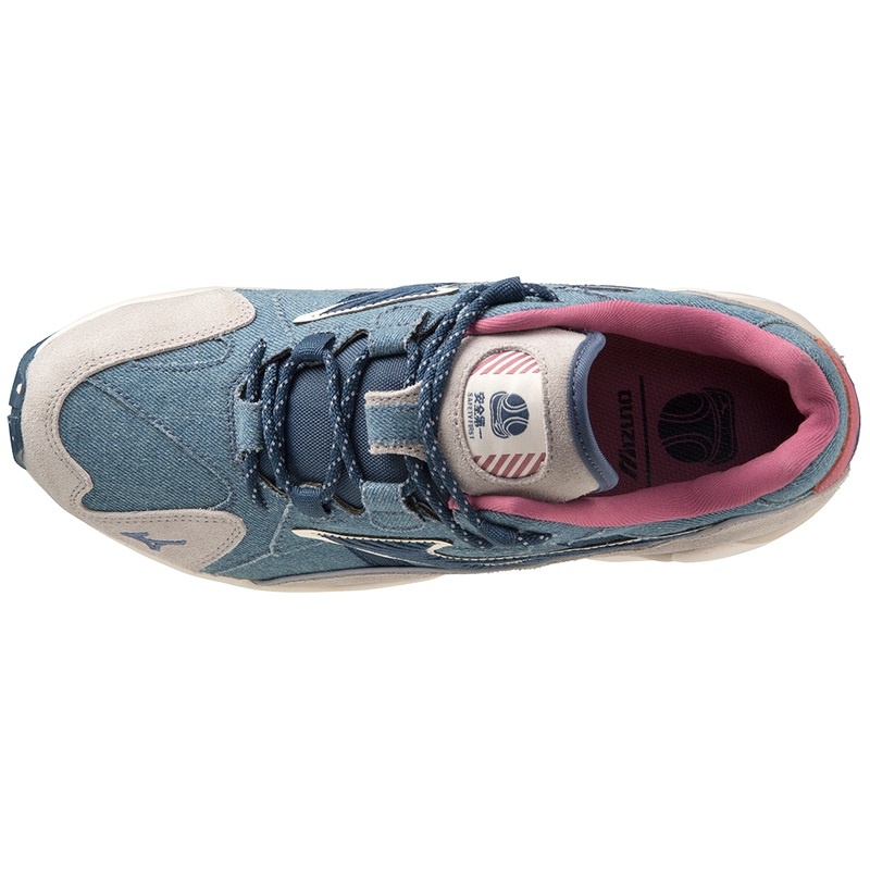 Blue / Grey Women's Mizuno Wave Rider 1 Sneakers | RIC684715