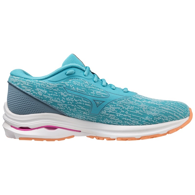 Blue / Silver / Light Orange Women's Mizuno Wave Kizuna 3 Running Shoes | ISL456172