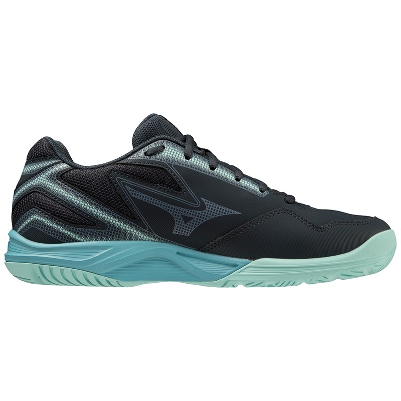 Blue / Turquoise Men's Mizuno Break Shot 4 AC Tennis Shoes | RAT839075