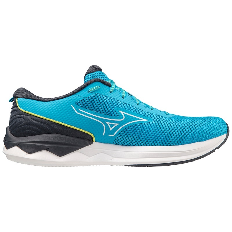 Blue / White Men's Mizuno Wave Revolt 3 Running Shoes | LTN891046